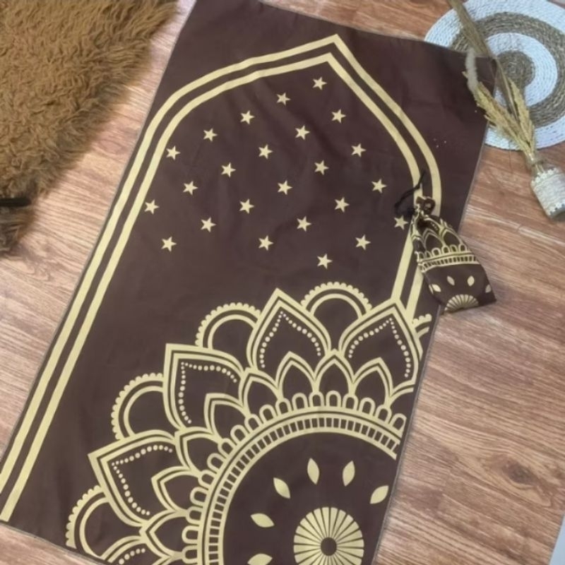 Sajadah travelling tipis/ sajadah tipis/ sajadah travelling pouch serut