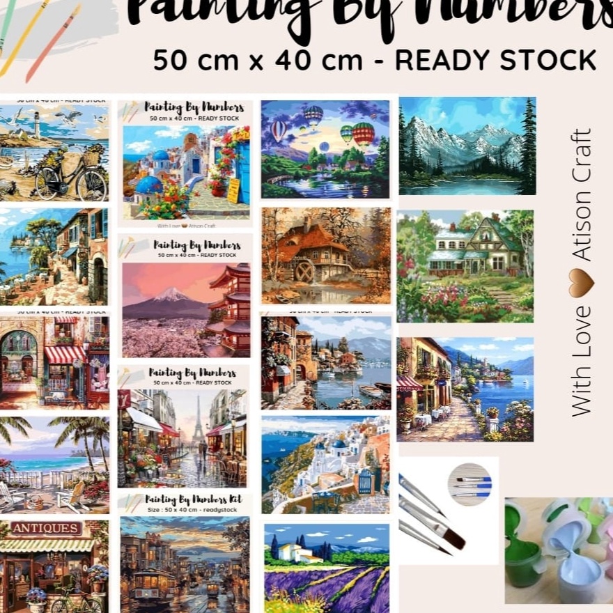 

BARANG ORIGINAL PAINTING BY NUMBERS KIT ready jakarta ocean series