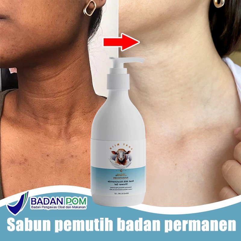 [BPOM] DODOYURI Sabun pemutih badan Sabun susu kambing Sabun whitening 300ml Sabun pemutih kulit Sab