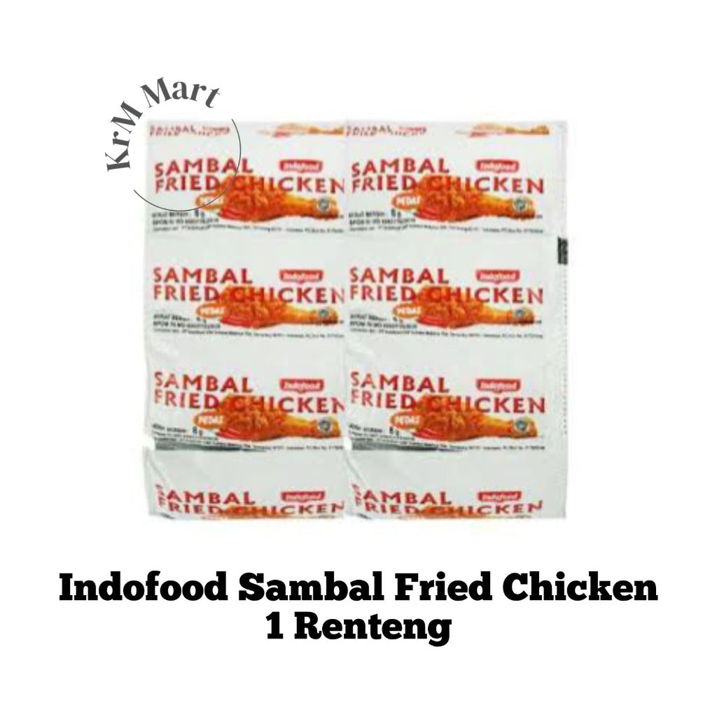 

Indofood Sambal Fried Chicken 1 renteng renceng isi 24 sachet sambel ayam goreng