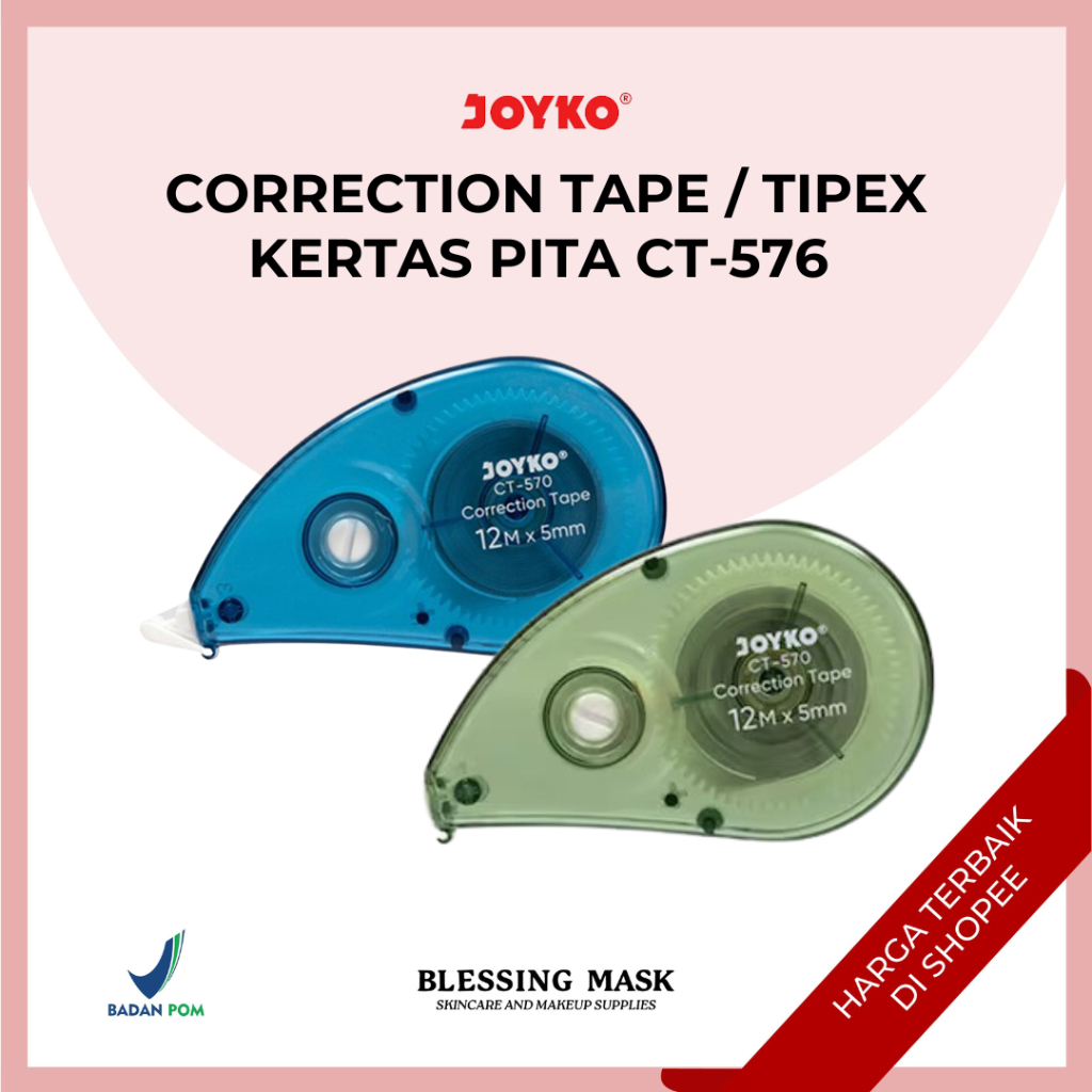 

JOYKO Correction Tape / TIPEX KERTAS Pita Koreksi Joyko CT-576 | ATK Blessingmask