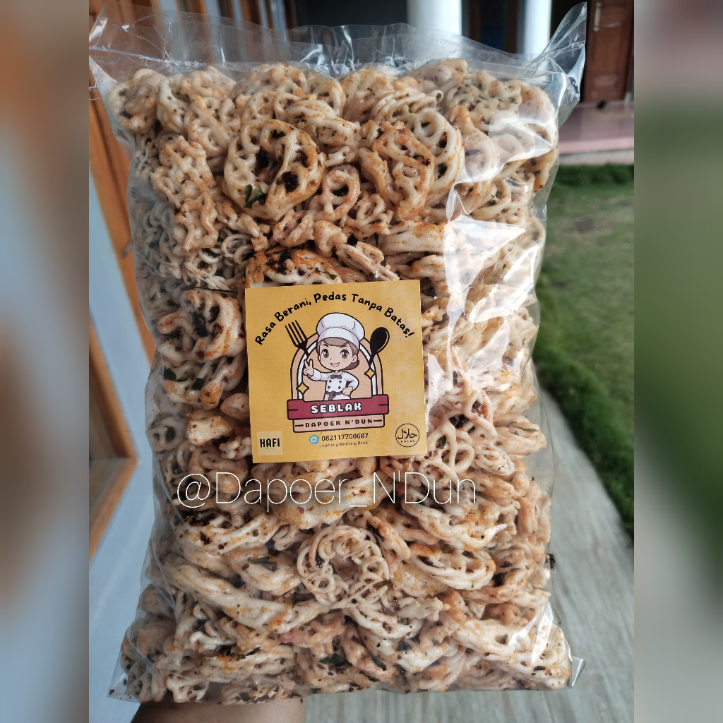 

Seblak Kering Pedas/Rafael/chili oil/daun jeruk/Dapoer N'Dun/1 Kg