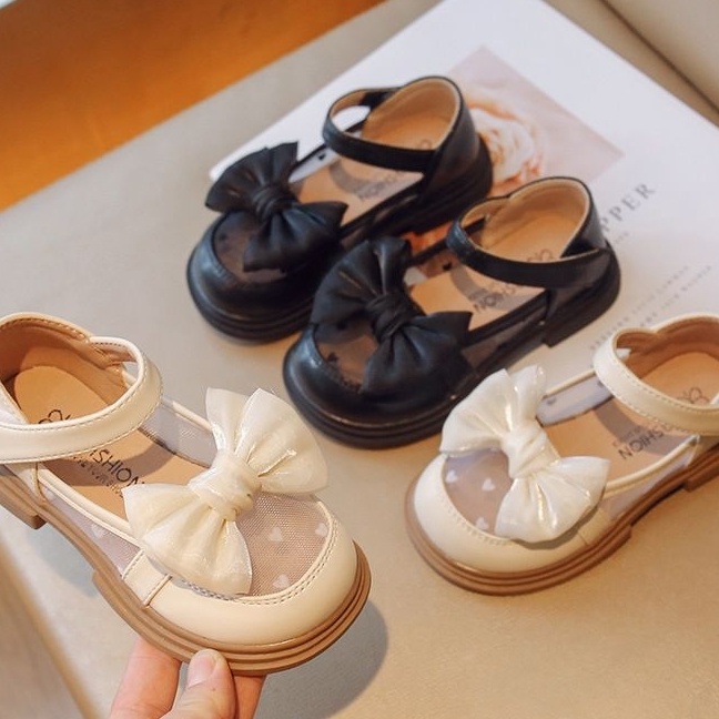 KF7 Sepatu anak tk  sepatu anak perempuan  Sepatu anak korean style  Sepatu anak model pita lucu  Se