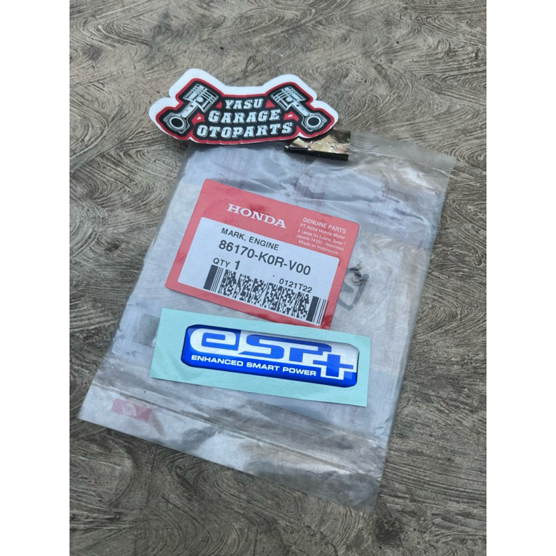 86170K0RV00 Emblem Logo Mark Marking ESP+ Cover Filter Udara ADV PCX VARIO STYLO 160 86170-K0R-V00
