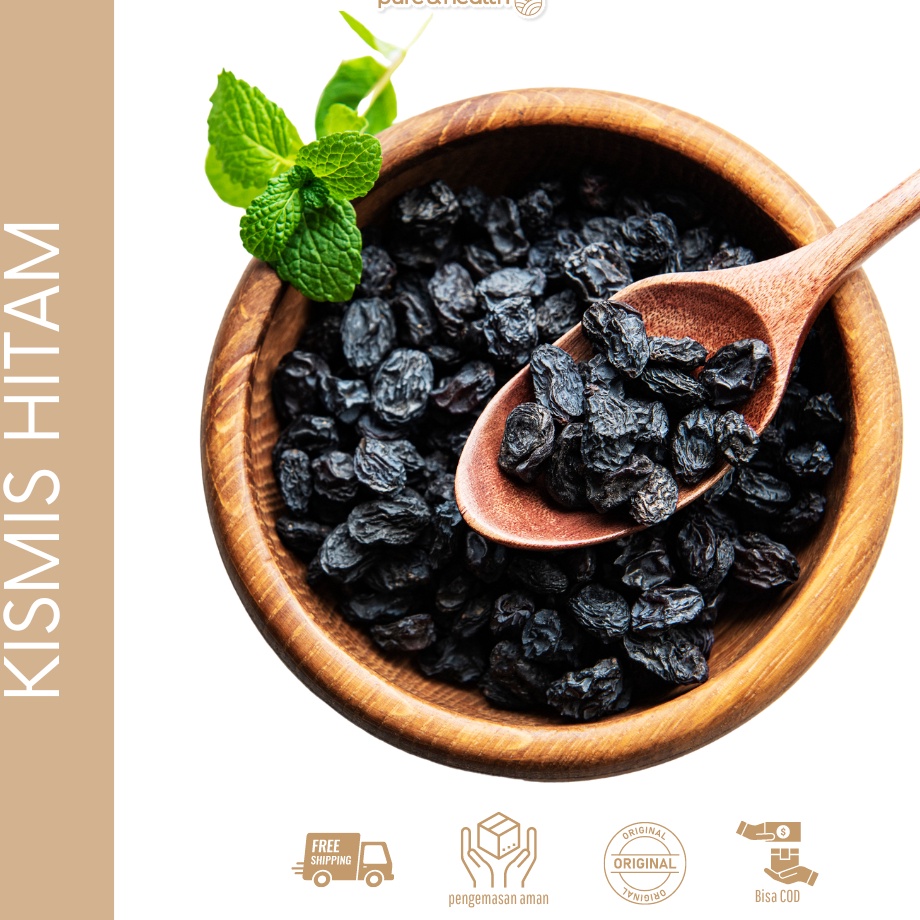 

PROMO TERGILA Kismis Hitam Black Raisin 1 Kg Dark Raisin Natural Super Food