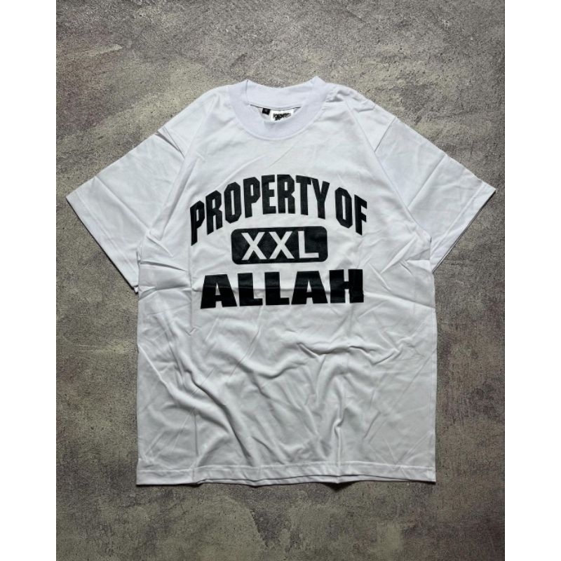 T-SHIRT PROPERTY OF XXL ALLAH|WHITE NEW MERCH