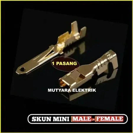 Skun Sekun gepeng Kuningan Mini Kecil set / Skun Kabel MINI Cewe / Skun Gepeng MINI / Sekun Kabel Ke