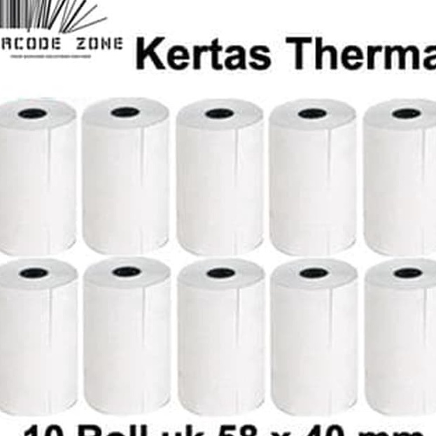 

ORDER SAJA GAN Kertas Struk Thermal Paper POS Mobile Printer EDC VSC 58x4mm 13