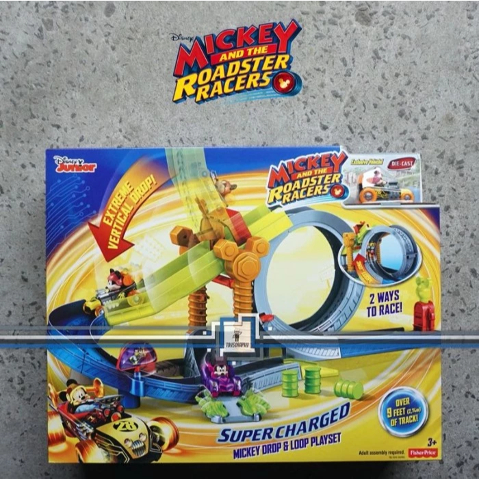 Disney Mickey and the Roadster Racers DROP & LOOP Playset Track