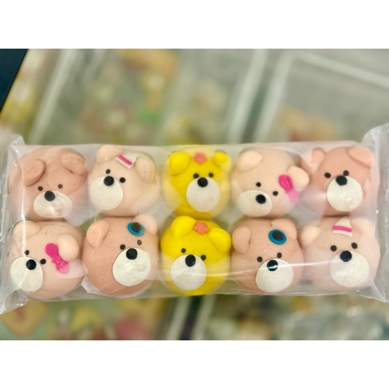 

Bakpao Karakter Bear Mix isi 10pcs (coklat, coklat keju, coklat oreo)