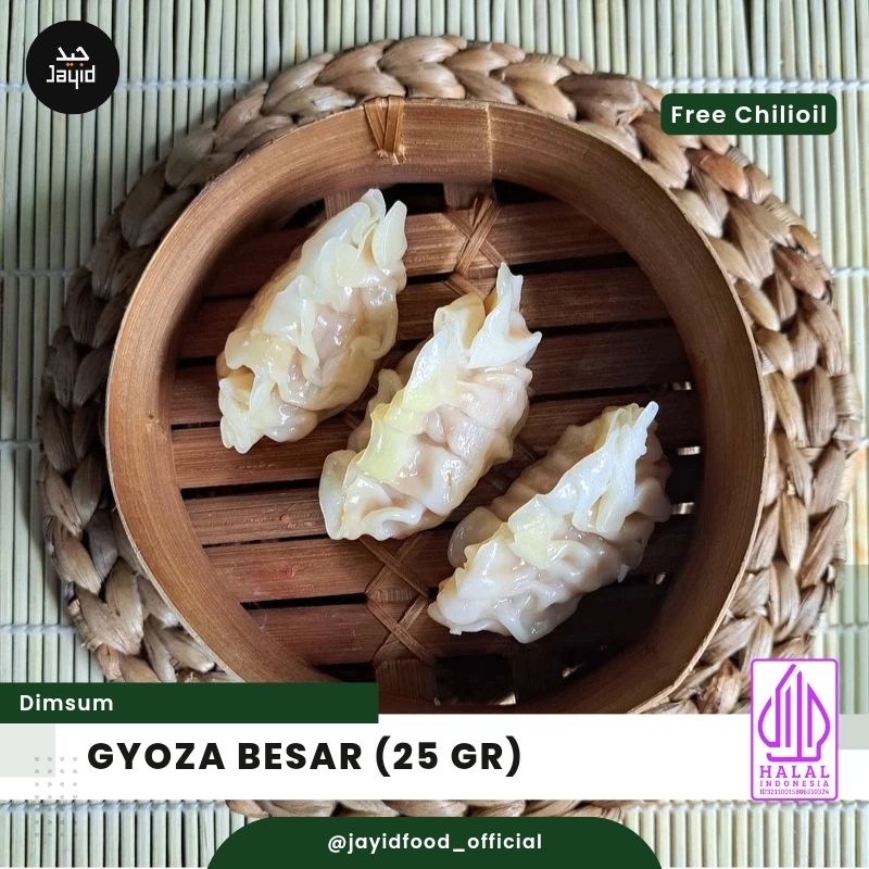 

Dimsum Gyoza Besar 25 gram by Jayid + Chili Oil
