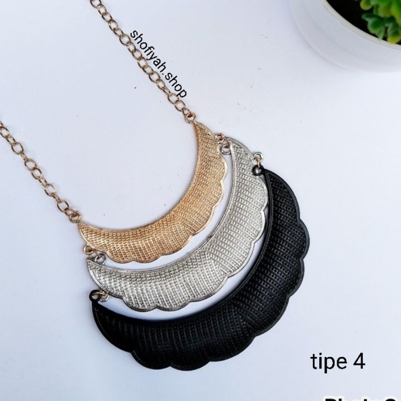 Kalung Etnik / Aksesoris Hijab Kalung Seragam Nikahan Kebaya Tutu Korea Hijabers