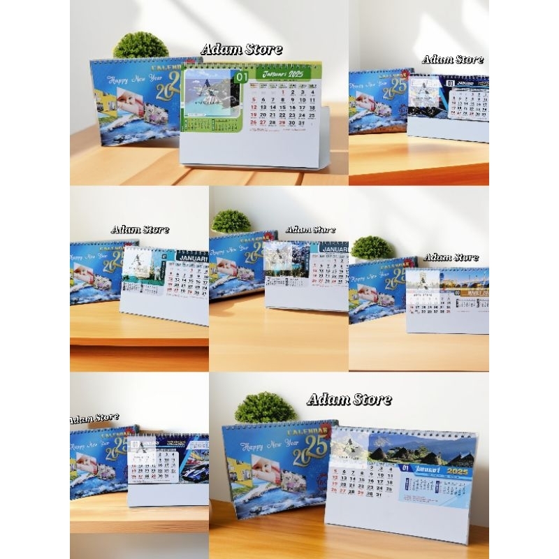

Kalender meja 2025 kalender meja standar BO pilihan banyak varian gambar ukuran 21×15,5 cm( terima castume cetak merek)