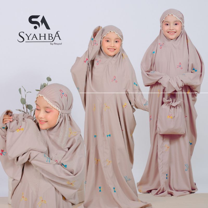 Mukena Terusan Bordir PITA Coquette Anak SD Remaja | Syahba