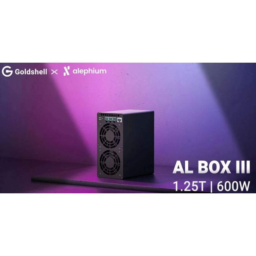 Mesin Mining - New Goldshell AL BOX Ⅲ ALPH (Alephium) Miner 1250Gh