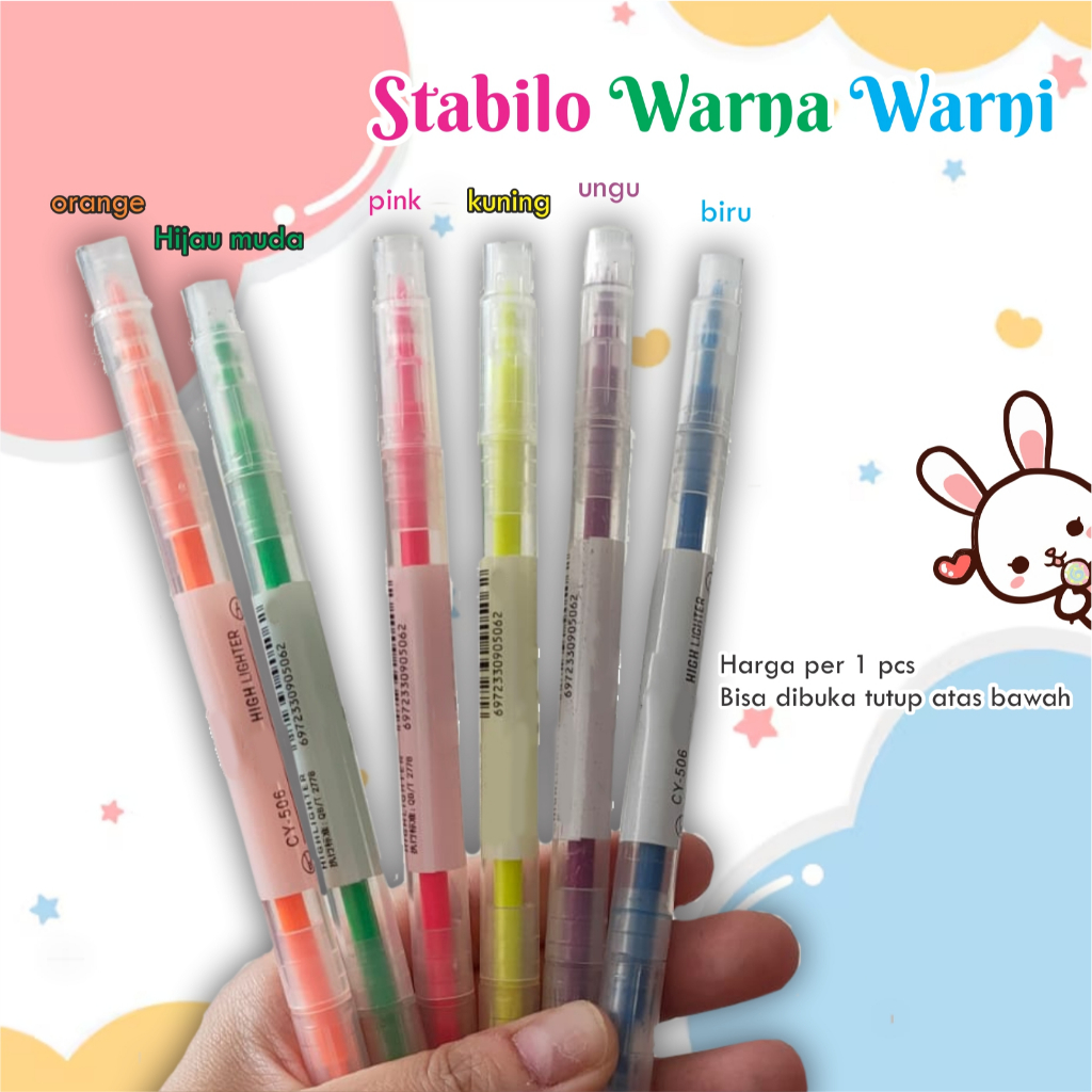 

Stabilo Warna warni, Penanda kata, Highlighter