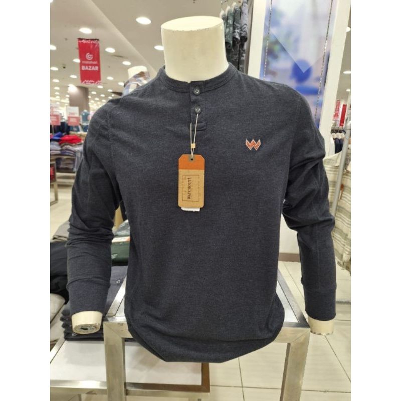 Kaos panjang pria Brand WATCHOUT CASUAL ORIGINAL