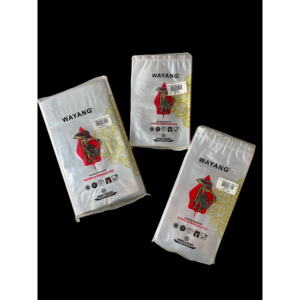 Plastik PP Wayang/Kantong Plastik PP Uk 10x15,10x20,12x25,12x25,15x30