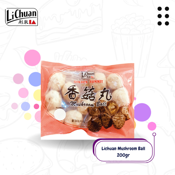 

MUSHROOM BALL 200 GR ( LICHUAN ) | MUSHROOM | BAKSO IMPOR | BAKSO | FROZEN FOOD