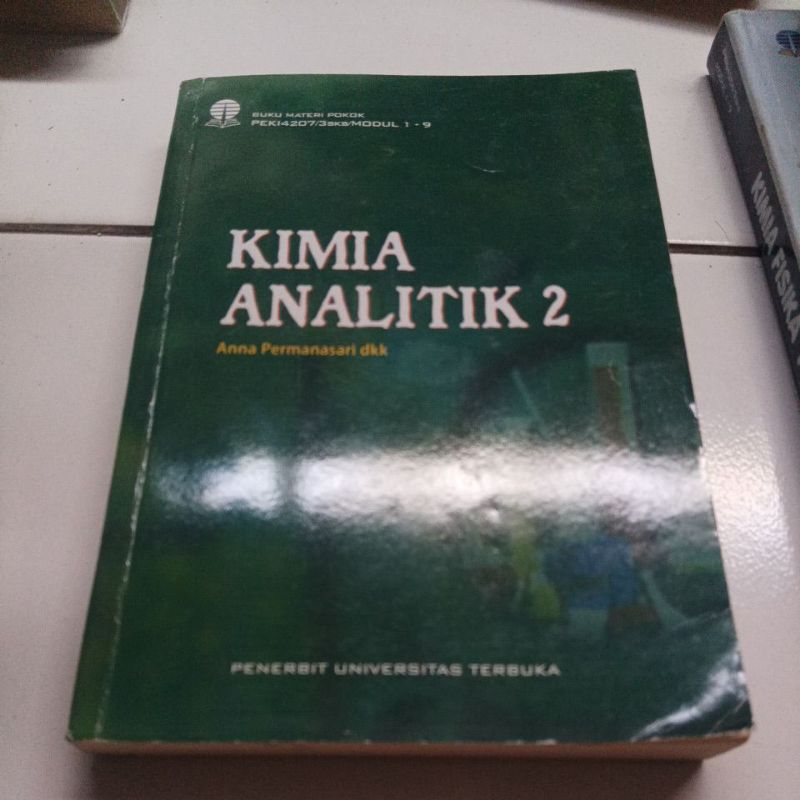 buku ut/universitas terbuka kimia analitik 2 original