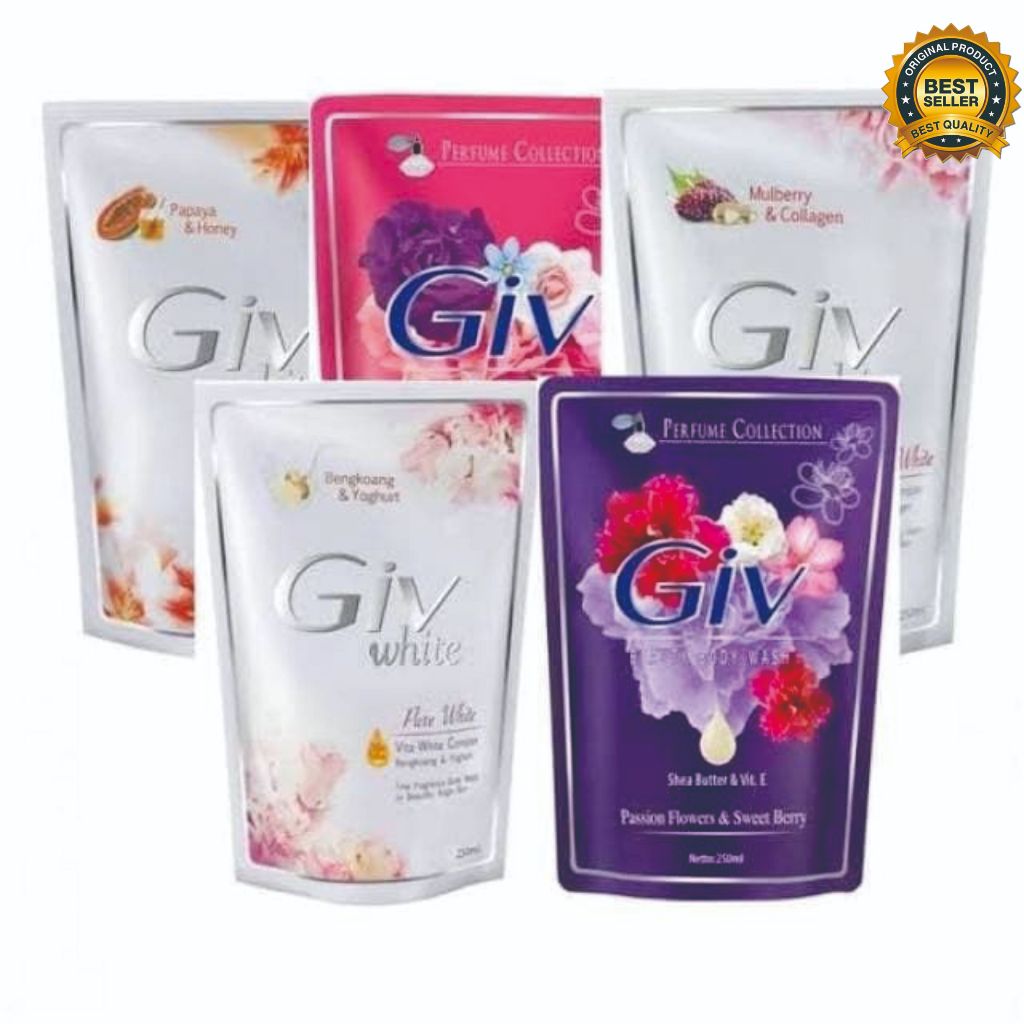 GIV Body Wash Sabun Cair Refill 250ml / Giv Bodywash Pouch 250ml
