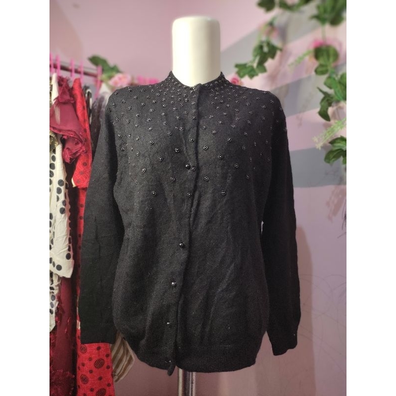 Baju rajut wanita / kemeja rajut  / atasan hitam wanita / baju wanita kekinian