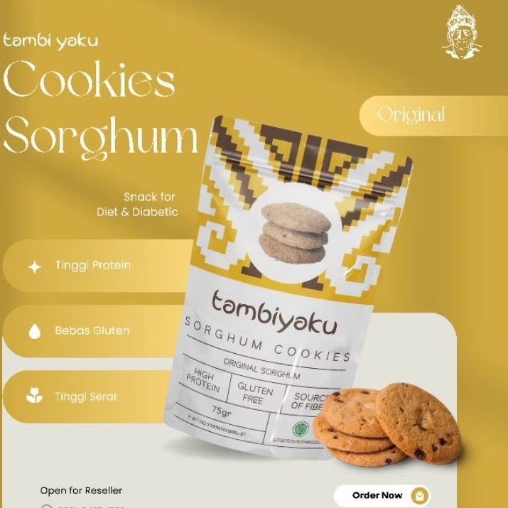 

Cookies Sorghum Original - Tambiyaku Snack Tinggi Protein