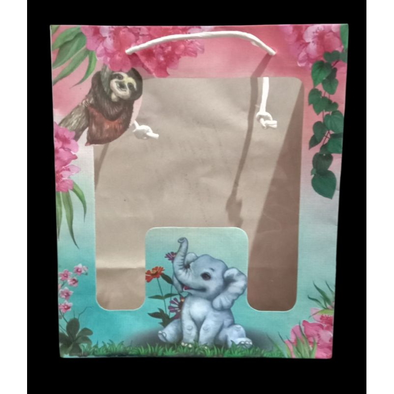 

Paperbag mika motif animal 20x10x25