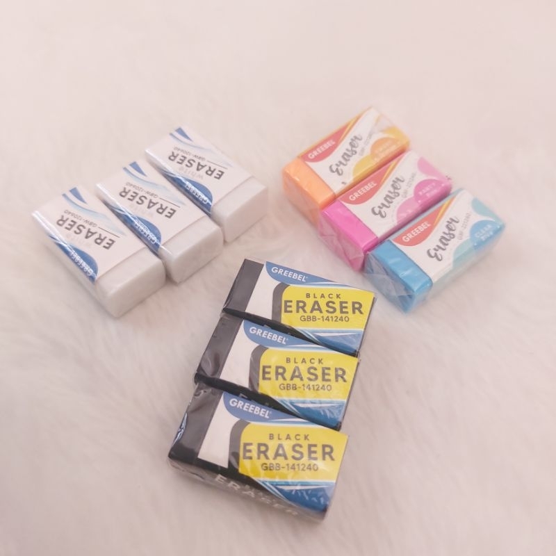 

(3pcs) Penghapus kecil / Setip / eraser greebel / hapusan gk berdebu/gk mudah Patah