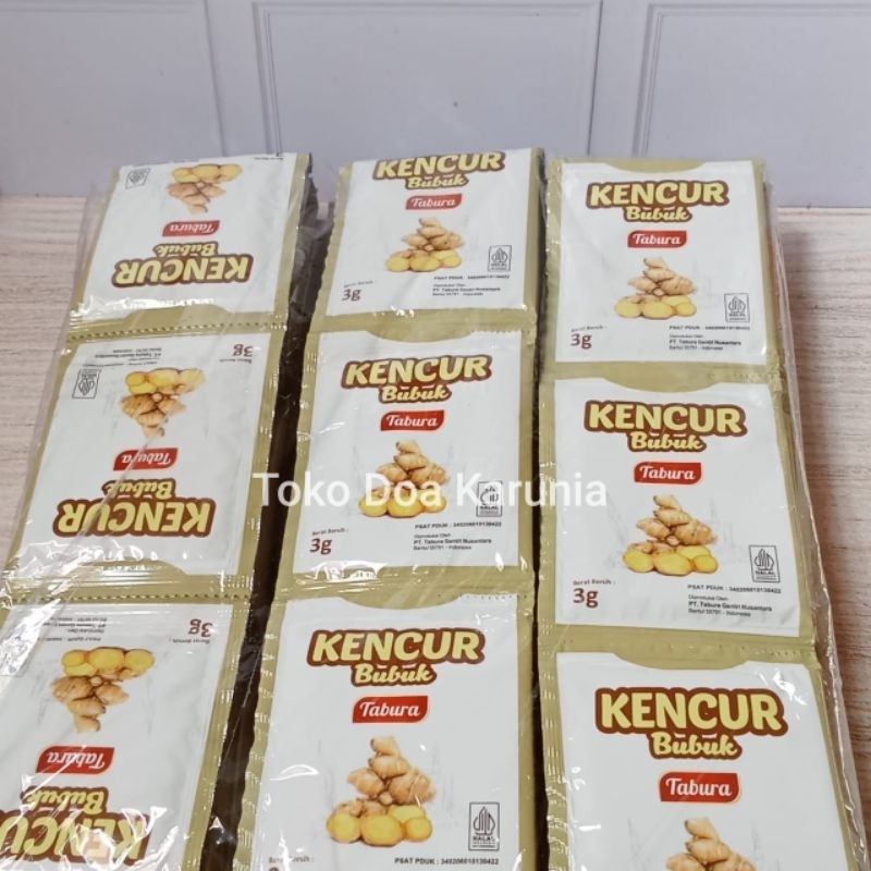 

Kencur Bubuk Renceng Tabura (12 sachet)