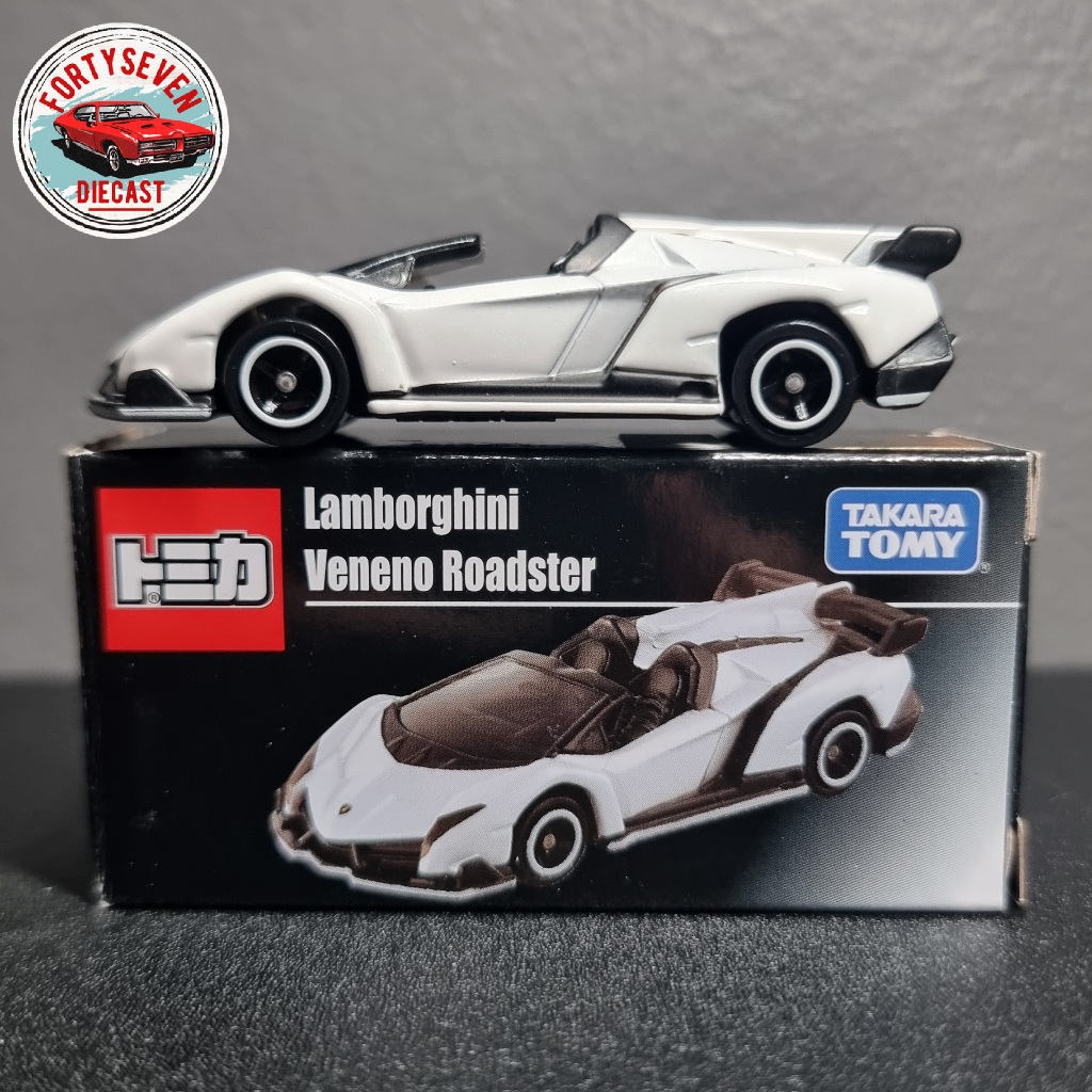 Tomica Lamborghini Veneno Roadster (Asia Limited) white putih open segel unsealed loose