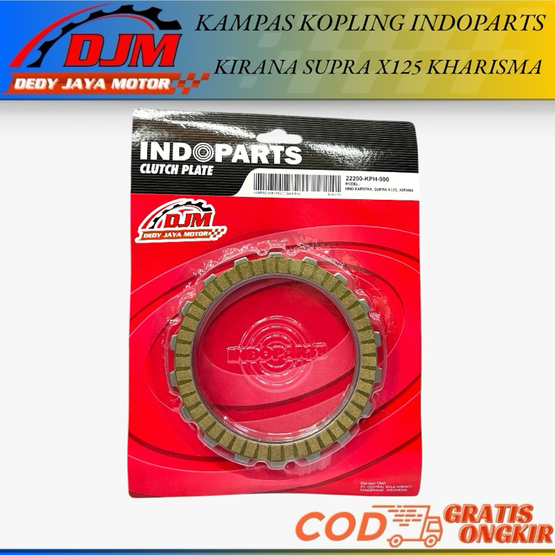 Indoparts Kampas kopling Kharisma Supra x125 Kirana Original indoparts 1set