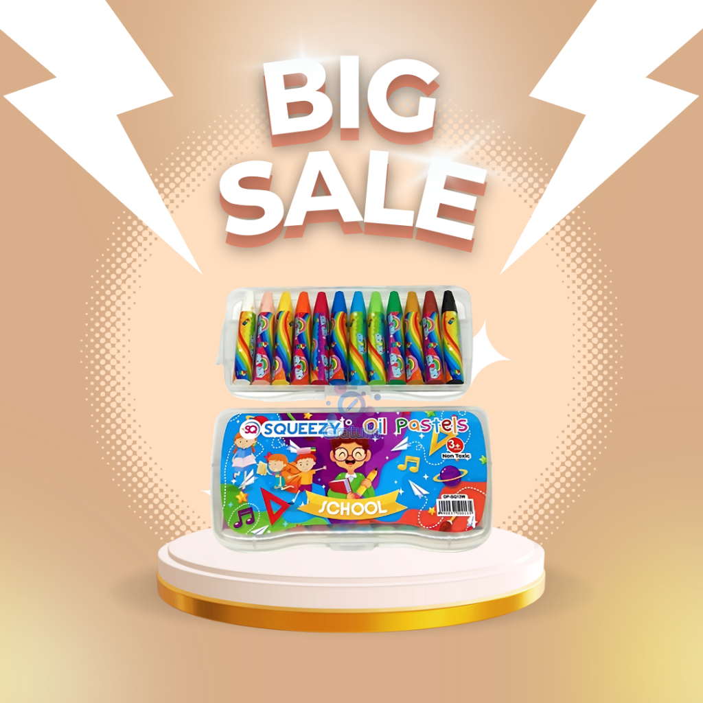 

Crayon Oil Pastel Squeezy isi 12pcs