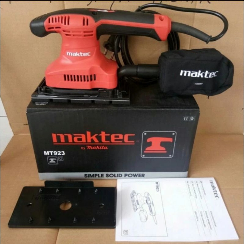 mesin amplas MAKTEC MT923 / mesin amplas sander MAKTEC MAKITA MT923 / mesin amplas persegi panjang M