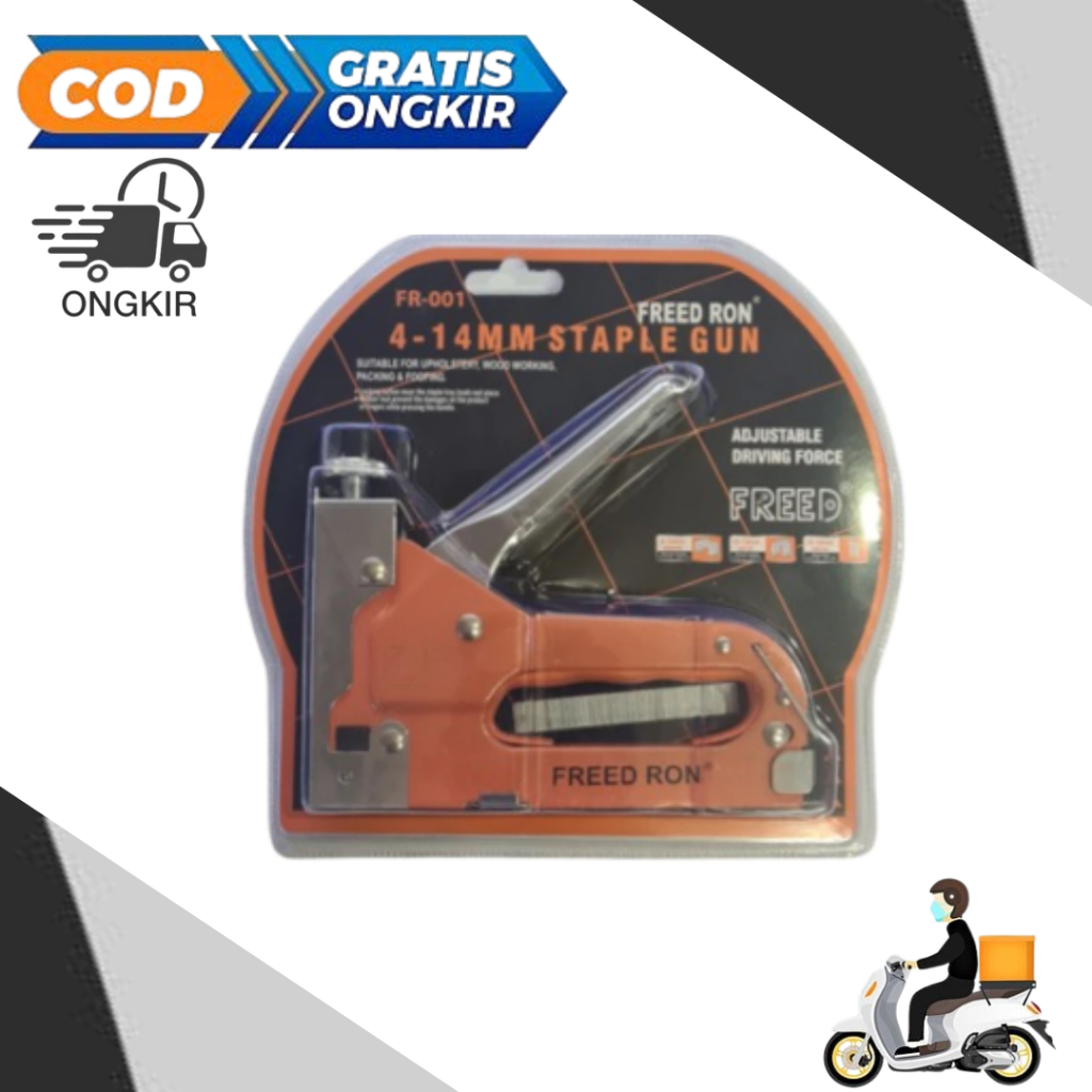 

STAPLES GUN + ISI FREED RON 4-14MM FR-001 STAPLES TEMBAK POWERFUL