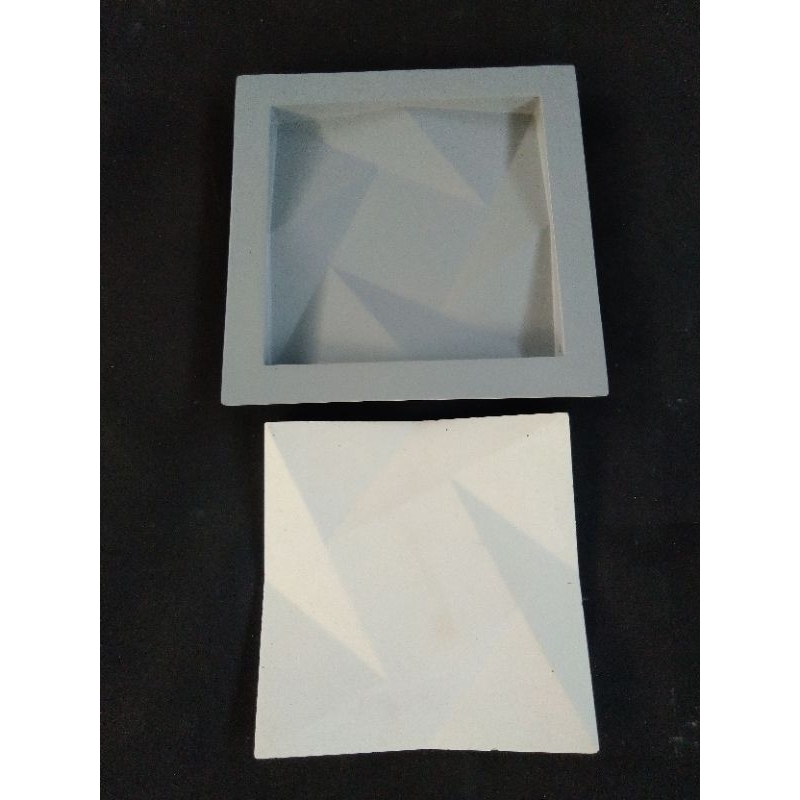 Cetakan panel dinding / bata tempel / roster motif 3d