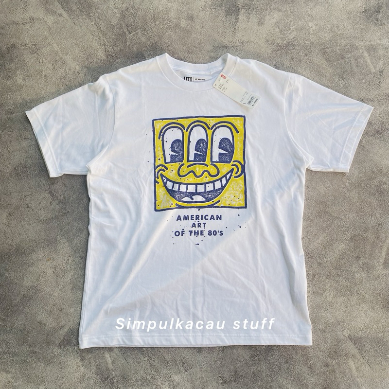 kaos uniqlo x keith haring subway oversize tee original