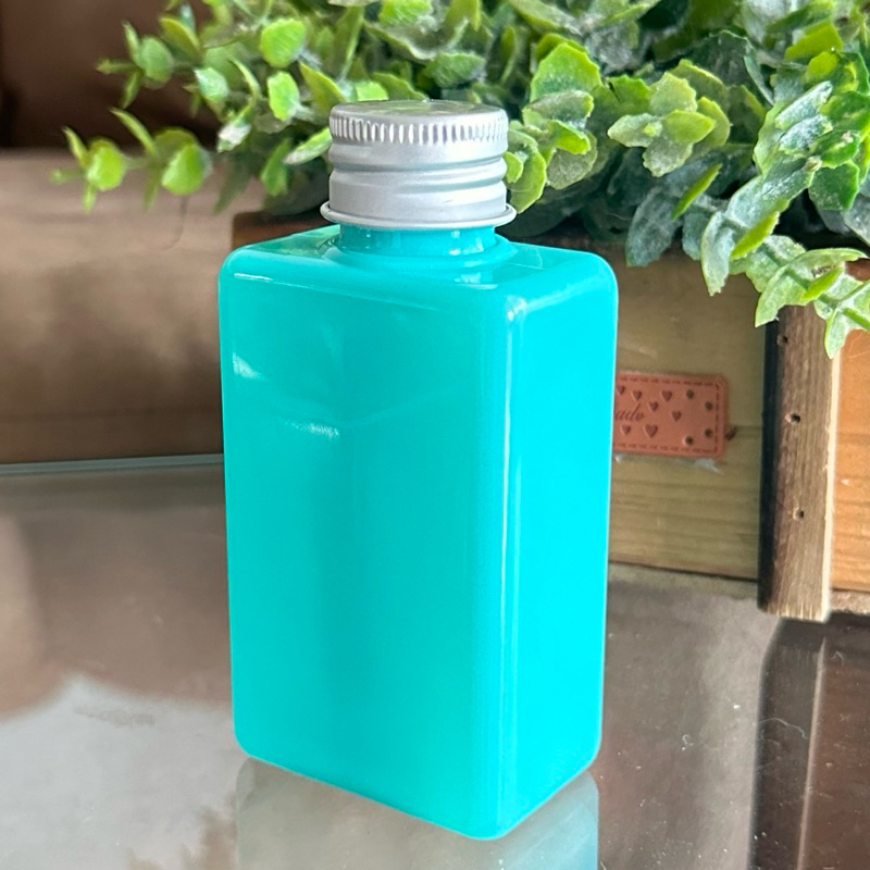 Kemasan Minuman Food Grade - BOTOL PET BENO 100ML TOSKA + TUTUP ULIR ALUMINIUM