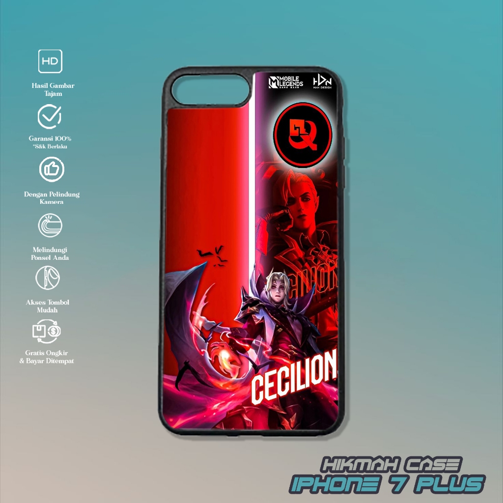 Case Iphone 7 Plus - Casing Hp Iphone 7 Plus - Motif ( ML ) - Silikon Hp Iphone 7 Plus - Softcase Gl