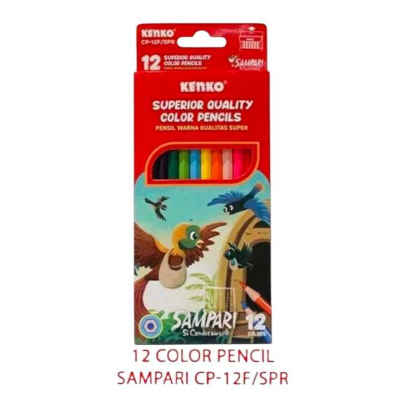 

KENKO SAMPARI COLOR PENCIL CP-12F/SPR HARGA PER SET ISI 12PCS