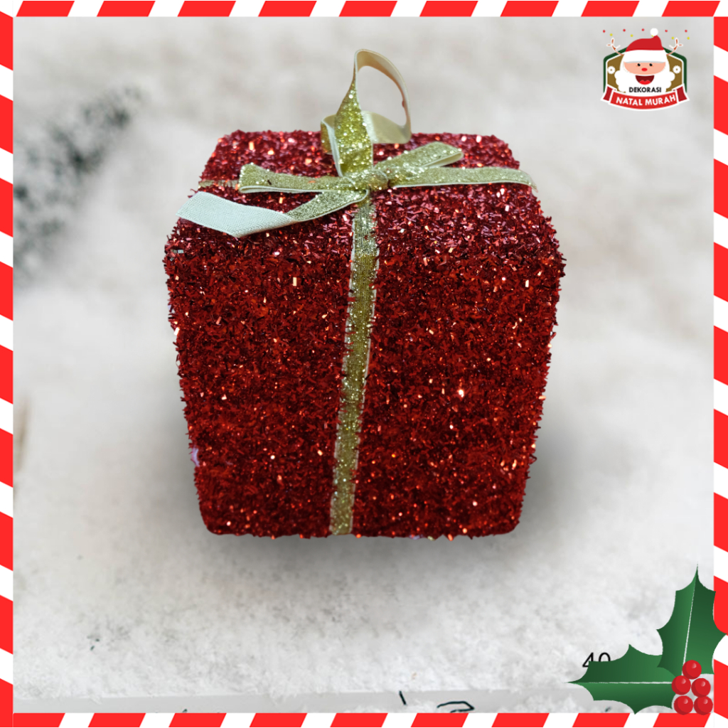 

Kotak Natal Box Souveniir Natal Merry Chrismast 15x15 Kotak Hadia Natalan Box Hiasan