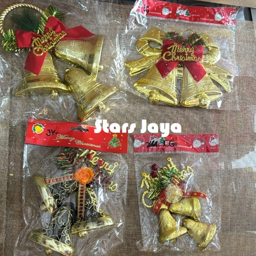 Lonceng Natal, Hiasan Natal, Ornamen Natal, Lonceng