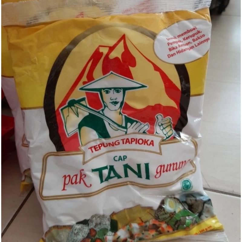 

Tepung tapioka cap pak tani gunung 500 gr