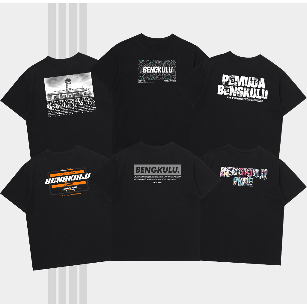 Kaos Bengkulu Tshirt Ikonik Iconik Bengkulu Bahan Cotton Combed