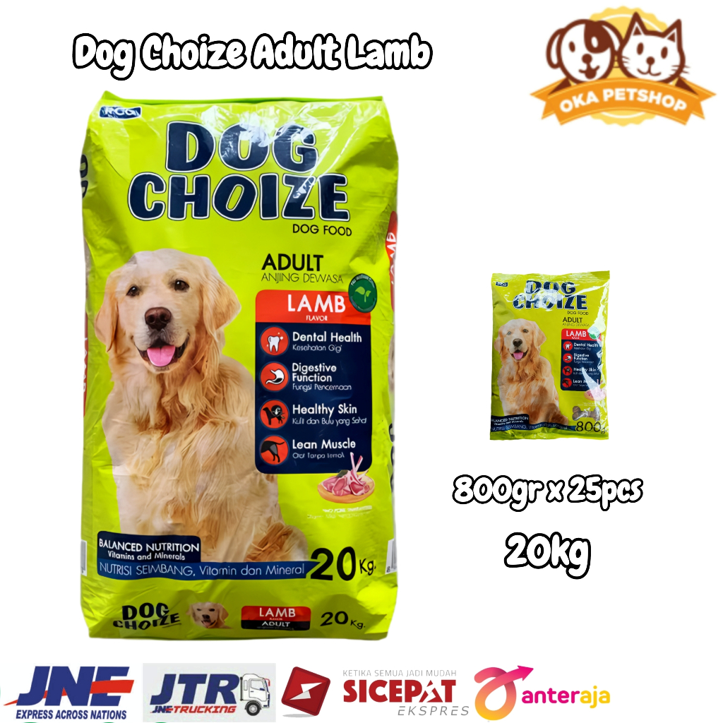 dog choize lamb 20kg / Grab makanan anjing dog choize lamb 20kg / dog food 20kg