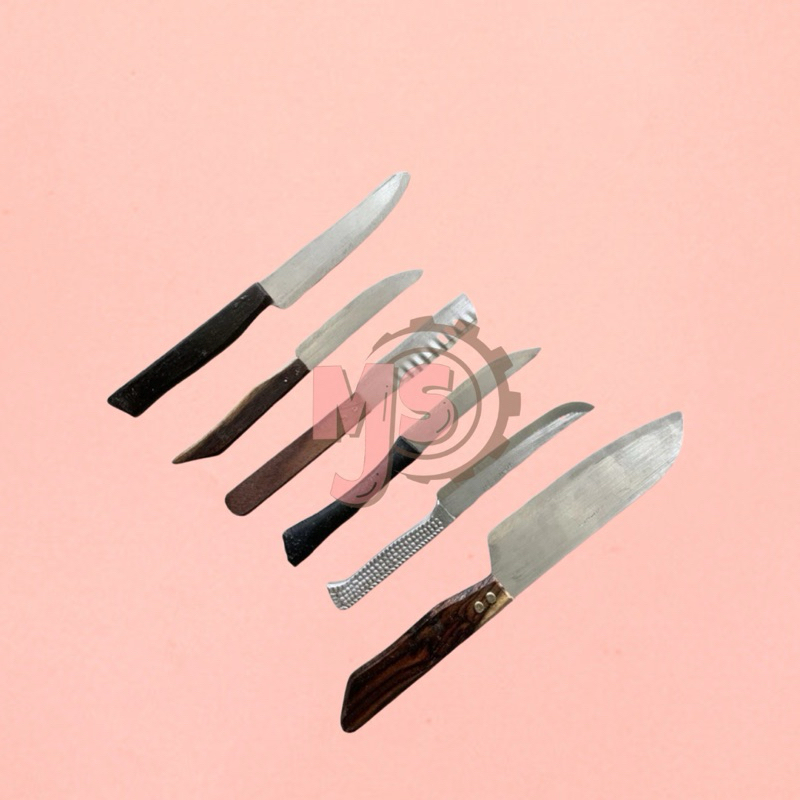 Paket Pisau set isi 6 Pisau Stainless Anti Karat ( Lancip) / pisau murah / pisau tajam / pisau dapur