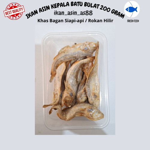 

IKAN ASIN KEPALA BATU BULAT/IKAN BATU BULAT 200 GRAM