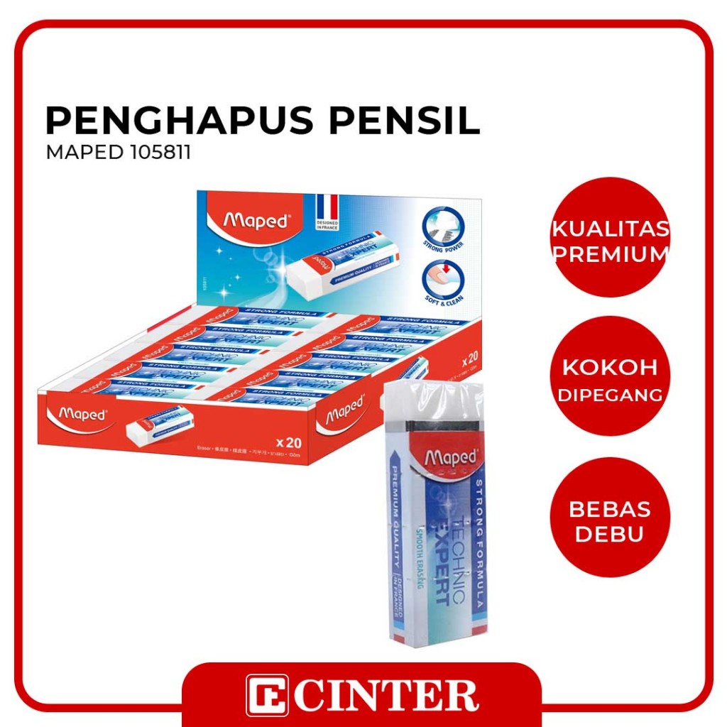 

MAPED - PENGHAPUS / SETIP / KARET KOREKSI / ERASER TECHNIC EXPERT STANDARD 105811