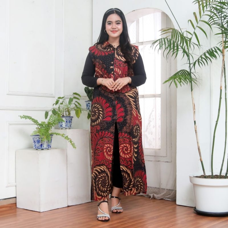 Outer Batik Zipper/Resleting Katun Motif Kekinian Anak Muda
