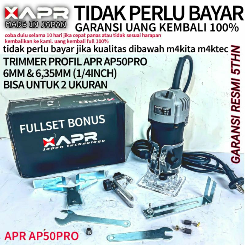 Mesin Profil Trimmer Router Kayu APR Terbaik mata profil /COD